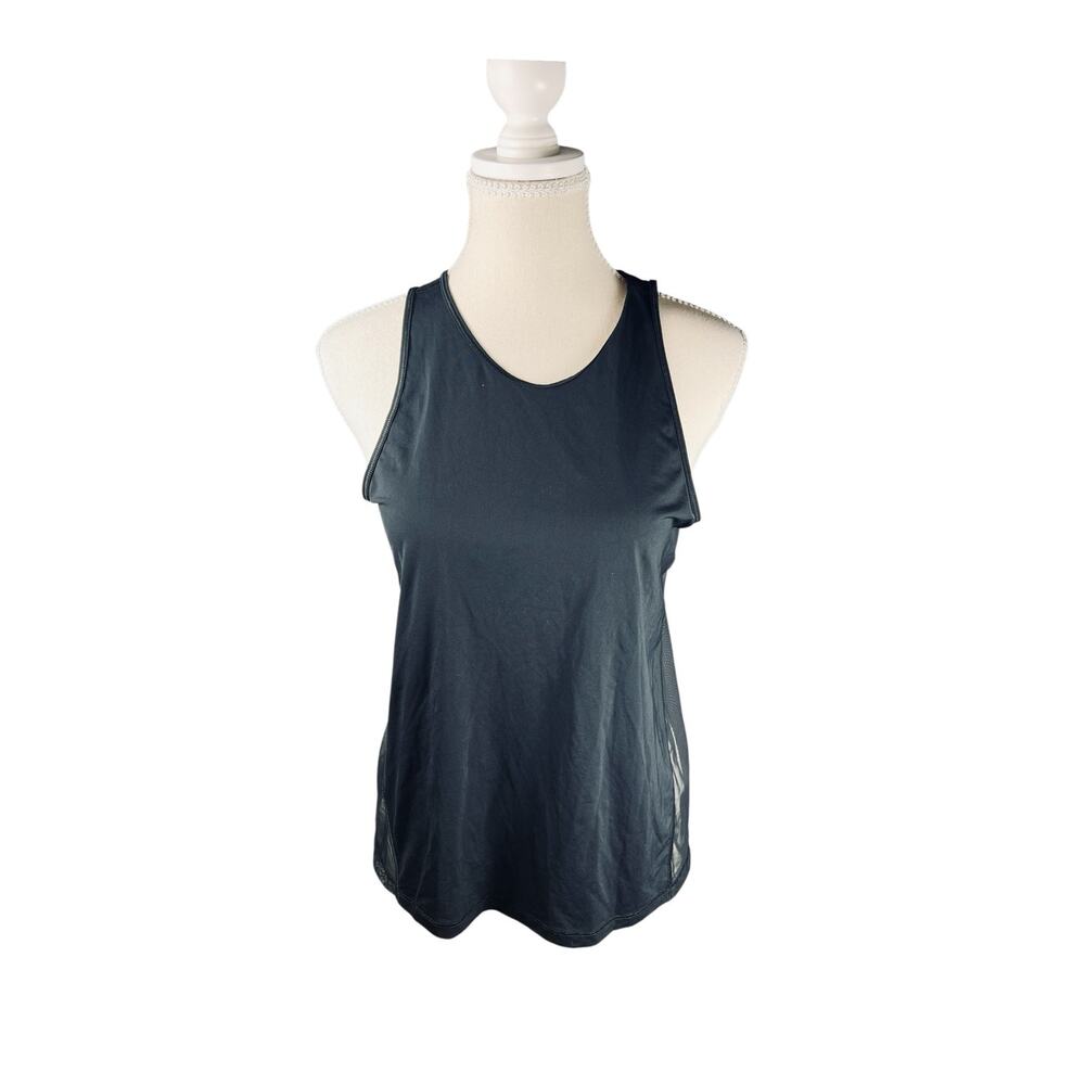 Victoria Sport Black Open Back Mesh Tank Size Small Body Wick Athletic Top